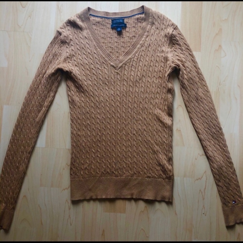 Tommy Hilfiger pima cotton cableknit sweater